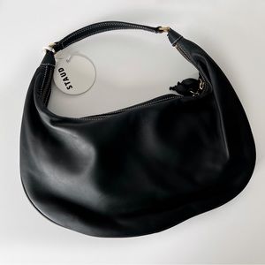 Staud Sasha Black Hobo Shoulder Bag